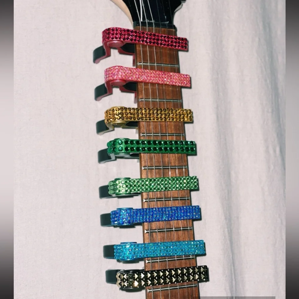 Custom Rhinestone Guitar Capo - Picture 3 of 6